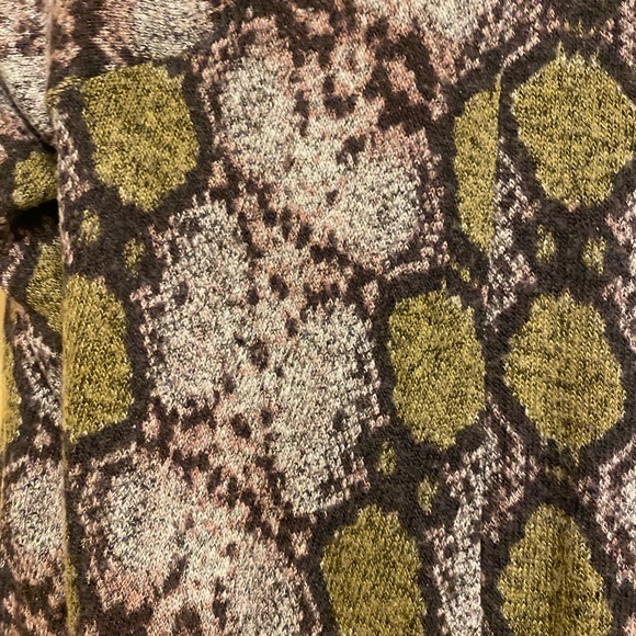 NWT Anthropologie Oliver by Escio sweater duster snake print - Picture 6 of 7